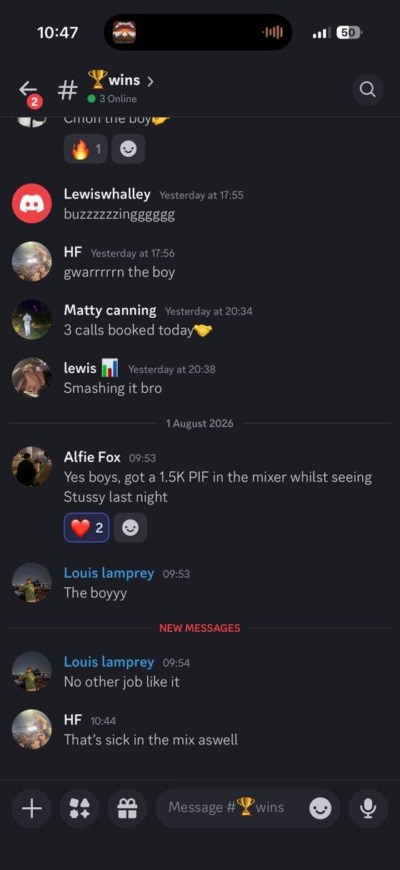 Screenshot of a real student win posted in the Set2Scale community